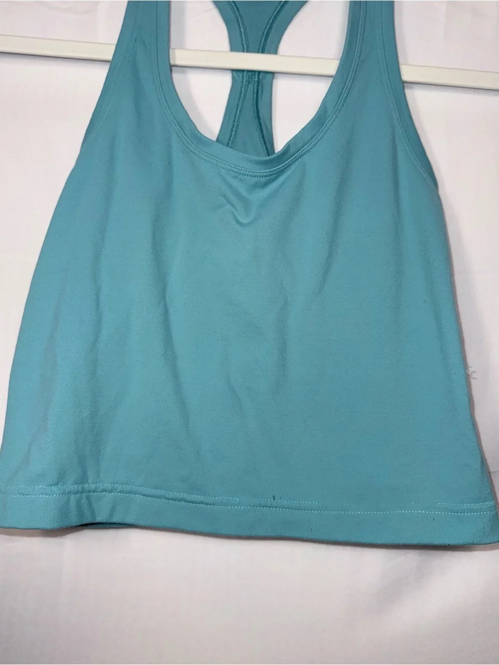 Lululemon Women's Teal Racerback Crop Tank Top Casual Activewear Size 6/Small